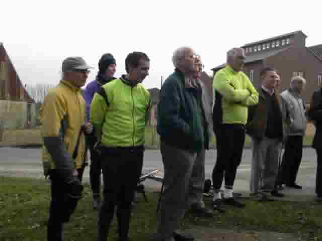 Friends at the scattering of Geoff's ashes at Haffenden Quarter
